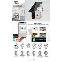 DCT CG7-S3A 2MP 3.3MM LENS IR LED / FULL COLOR DAHİLİ PİL ÇİFT YÖNLÜ KONUŞMA IP65 SOLAR PANEL WIFI KAMERA (VICO HOME)