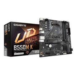 GIGABYTE B550M K DDR4 4733MHZ 1XHDMI 1XDP 1XM.2 MATX AM4 (AMD AM4 5000/5000G/4000G/3000/3000G SERİLERİ İLE UYUMLU)