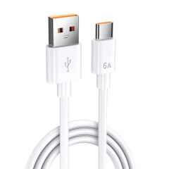 SENSEI 0.25 METRE USB TO TYPE-C 6A DATA VE ŞARJ KABLOSU (SNSDC-0.25M) (MFI UYUMLU DEGILDIR)