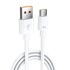 SENSEI 1.5 METRE USB TO TYPE-C 6A DATA VE ŞARJ KABLOSU (SNSDC-1.5M) (MFI UYUMLU DEGILDIR)