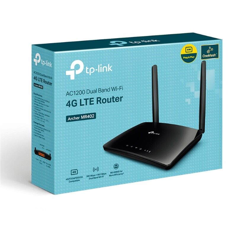 TP-LINK ARCHER MR402 AC1200 4G LTE DUAL-BAND WIFI ROUTER