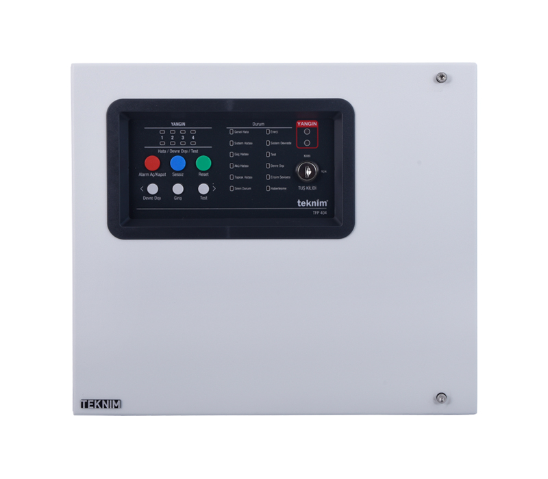 TEKNIM TFP-404 4 BOLGELI KONVANSIYONEL YANGIN ALARM PANELI