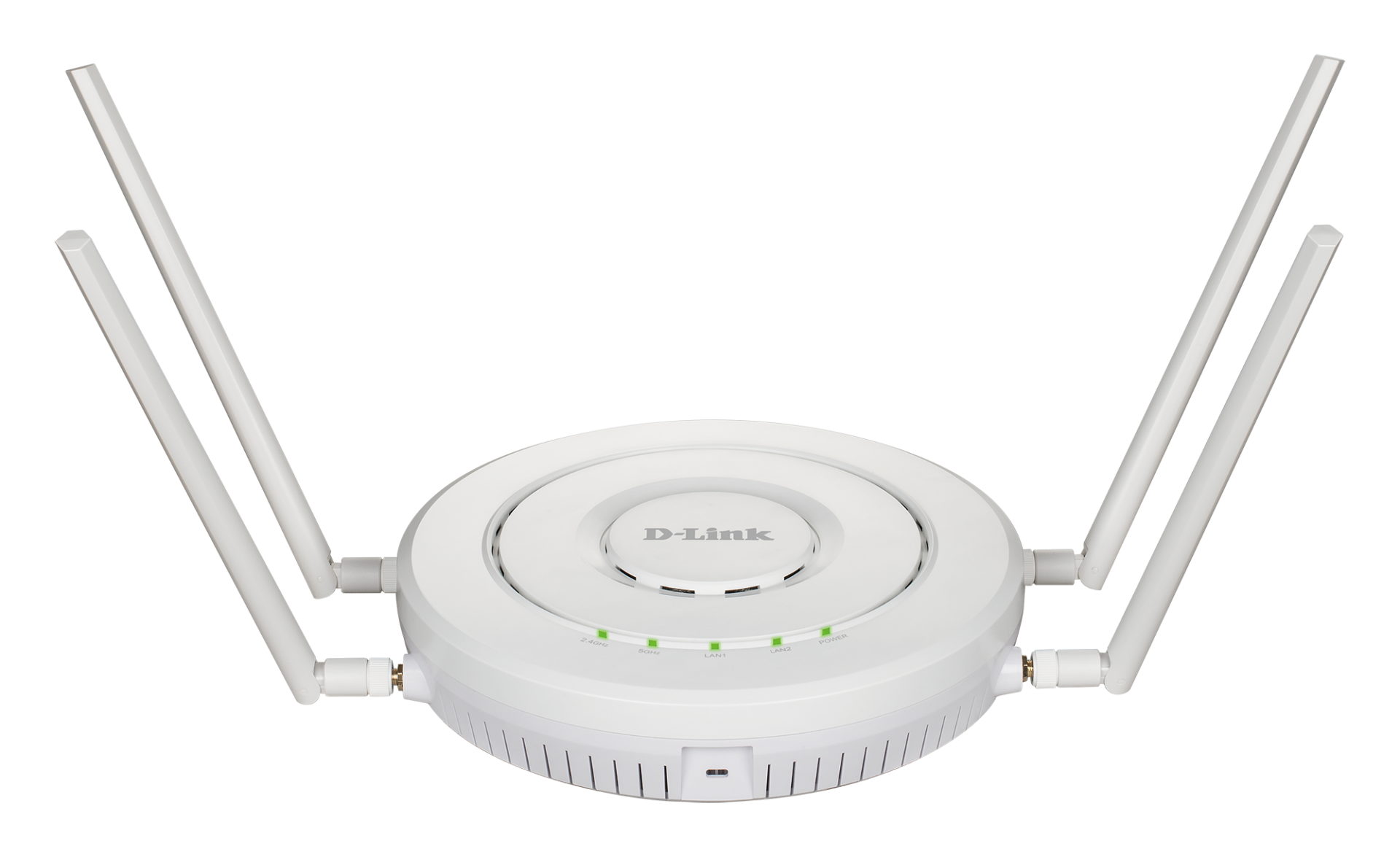 D-LINK DWL-8620APE 2 PORT GIGABIT 2.4/5GHZ AC2600 WAVE2 4X4 MU-MIMO TAVAN TİPİ ACCESS POINT
