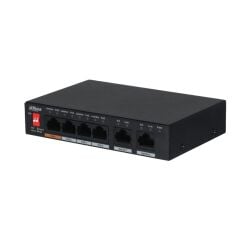 DAHUA PFS3006-4ET-60 4 PORT 10/100 + 2 PORT 10/100 UPLINK 250 METRE 60W POE METAL KASA SWITCH