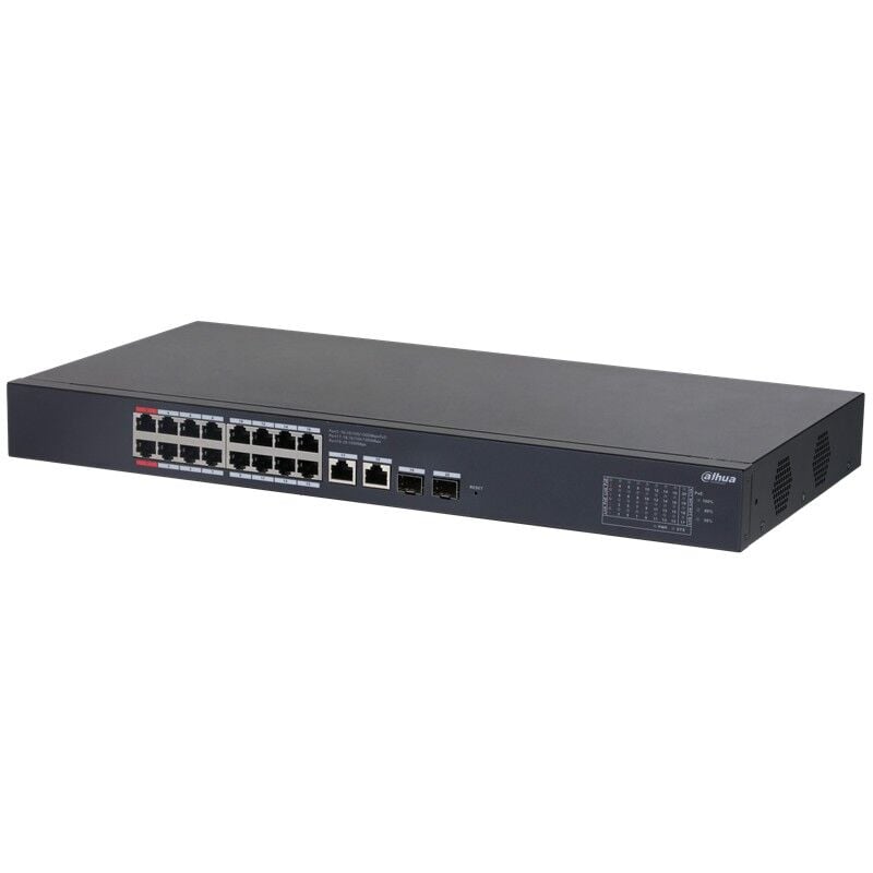 DAHUA CS4220-16GT-135 16 PORT GIGABIT 135W POE + 2X1GB SFP/RJ45 UPLINK CLOUD YÖNETİLEBİLİR RACKMOUNT