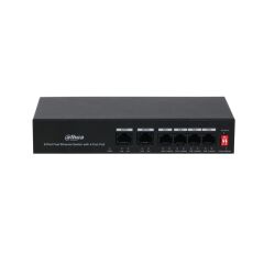 DAHUA PFS3006-4ET-36 4 PORT 10/100 + 2 PORT 10/100 UPLINK 36W POE METAL KASA SWITCH