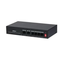 DAHUA PFS3006-4ET-36 4 PORT 10/100 + 2 PORT 10/100 UPLINK 36W POE METAL KASA SWITCH