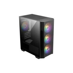 MSI MAG FORGE M100R TEMPERLI CAM ARGB 3X120MM 1X120MM PSU YOK MATX GAMING KASA