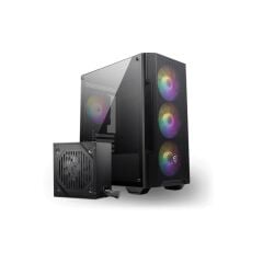 MSI MAG FORGE M100A D60 600W 80+ AKRİLİK YAN PANEL 3X120MM 1X120MM ARGB BRONZE MATX GAMING KASA