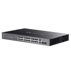 TP-LINK OMADA ES228GMP 24 PORT GIGABIT+ 2XGB SFP+2XGB RJ45 UPLINK CLOUD L2 YÖNETİLEBİLİR 384W POE RACKMOUNT SWITCH