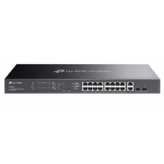 TP-LINK OMADA ES220GMP 16 PORT GIGABIT + 2XGB SFP+2XGB RJ45 UPLINK CLOUD L2 YÖNETİLEBİLİR 250W POE RACKMOUNT SWITCH