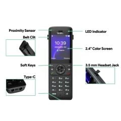 YEALINK AX83H 2.4 INC RENKLİ EKRAN HD SES GÖRÜLTÜ ENGELLEME WIFI 6 IP DECT TELEFON