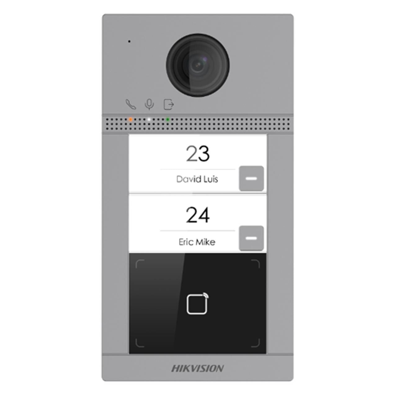 HIKVISION DS-KV8213-WME1(B) 2MP IR LED WIFI ÖZELLİKLİ İKİ ABONE İÇİN POE IP ÇAĞRI BUTONU