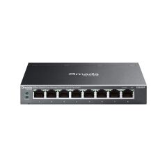 TP-LINK OMADA ES208GP 8 PORT GIGABIT 8 PORT POE 64W YONETİLEBİLİR METAL KASA SWITCH