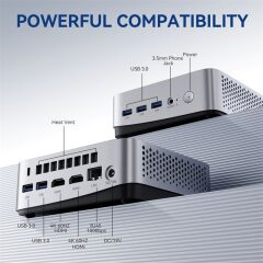 LEADERHUB LP5C I5-12450H 16GB 512SSD WIN11 PRO MINI PC GÜMÜŞ