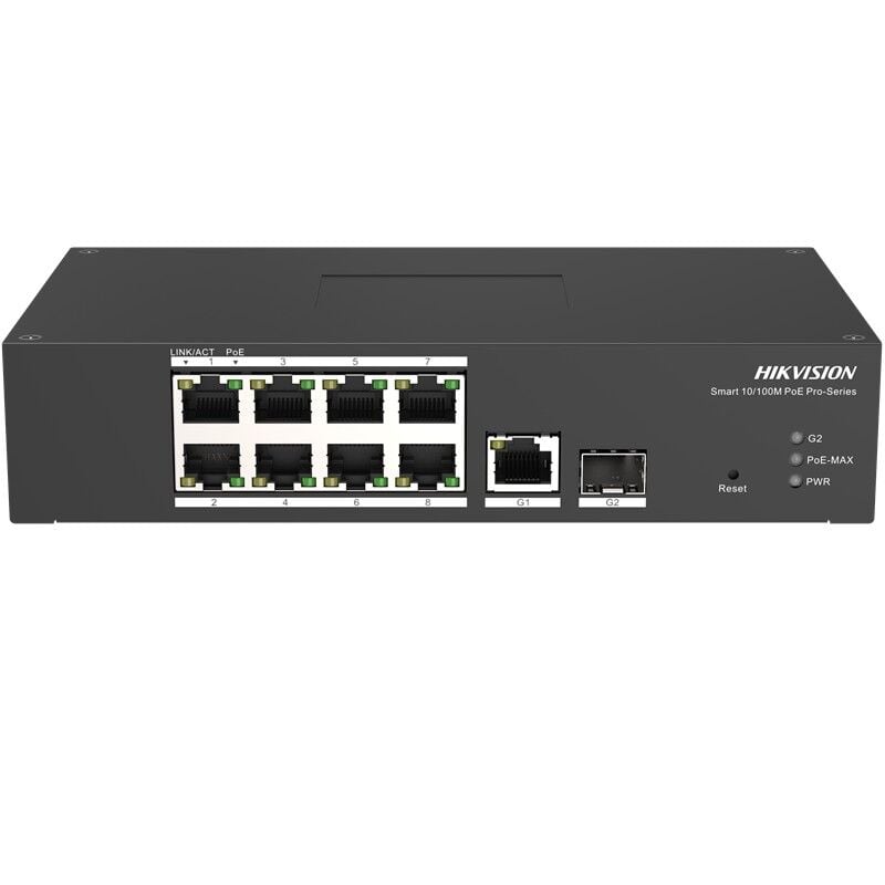 HIKVISION DS-3T1310P-SI/HS 8 PORT 10/100+1 PORT RJ45/1 PORT SFP UPLINK YÖNETİLEBİLİR 120W POE ENDÜSTRİYEL SWITCH