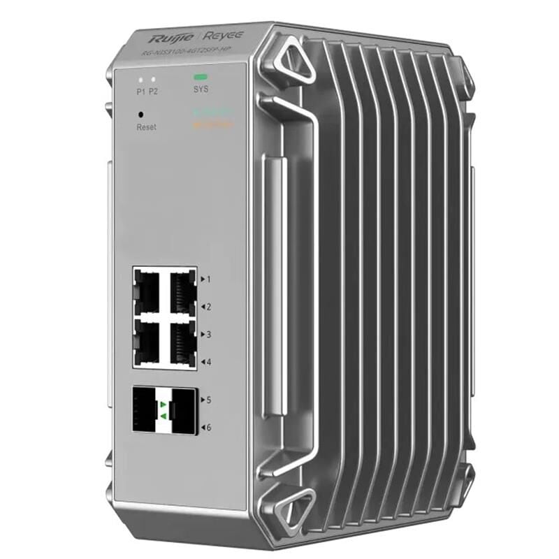 RUIJIE REYEE RG-NIS3100-4GT2SFP-HP 4 PORT GIGABIT +2X1GB SFP ENDUSTRIYEL 120W POE SWITCH