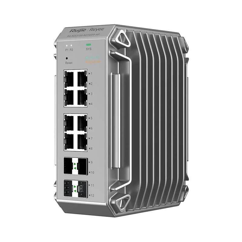 RUIJIE REYEE RG-NIS3100-8GT4SFP-HP 8 PORT GIGABIT +4X1GB SFP ENDUSTRIYEL 240W POE SWITCH