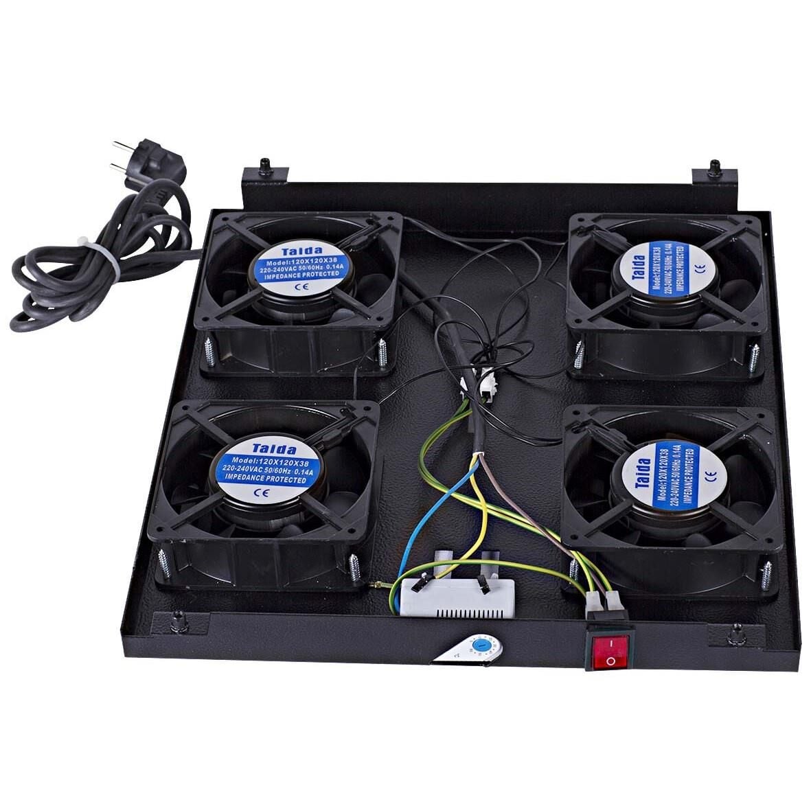 URANIUM 4’LÜ DİKİLİ TİP KABİNET İLE UYUMLU FAN ÜNİTESİ ON/OFF ANAHTARLI ANALOG TERMOSTATLI