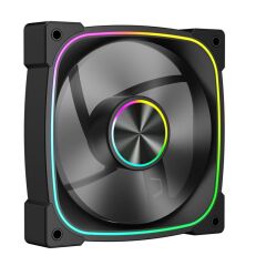 1ST PLAYER FN7R 120MM REVERSE 4PIN PWM + 3PIN ARGB TEKLİ SİYAH KASA FANI
