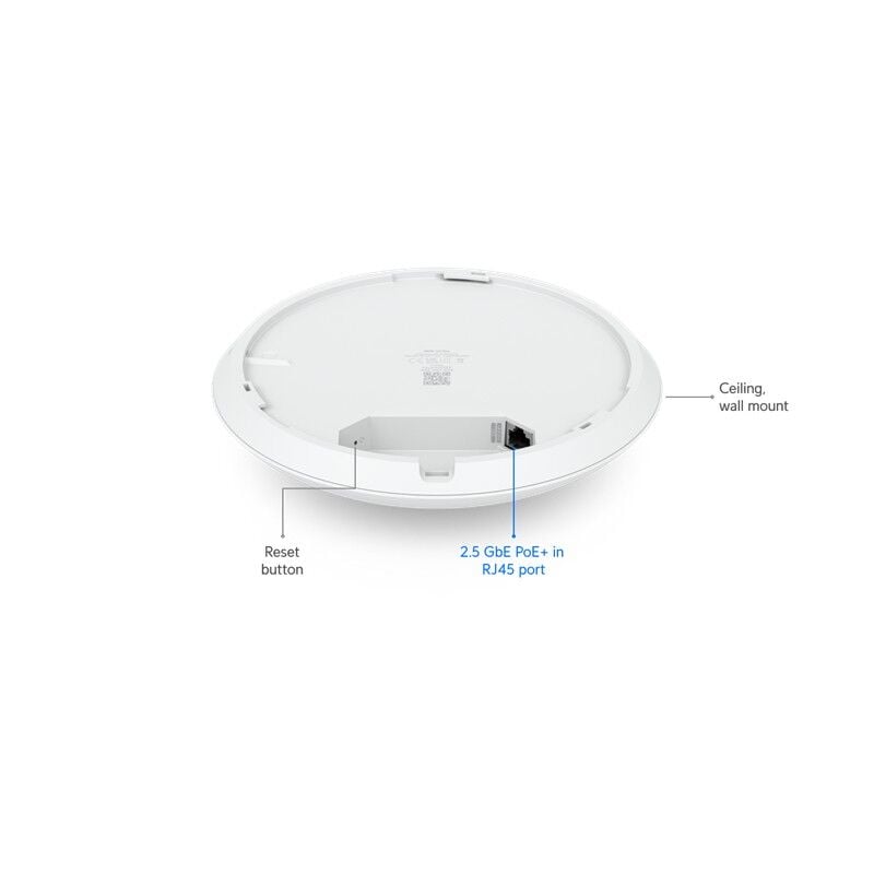 UBIQUITI U7-PRO 2.4/5/6GHZ WIFI7 802.11BE 6 SPATIAL STREAM 2X2 MU-MIMO 7.3MBPS TAVAN TİPİ ACCESS POINT(ADAPTÖRSÜZ)