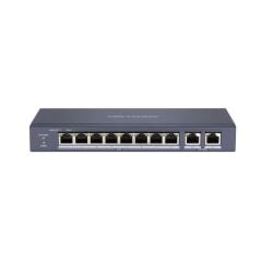 HIKVISION DS-3E0310P-E/M 8 PORT 10/100 + 2 PORT GIGABIT UPLINK 60W POE METAL KASA SWITCH