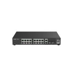 RUIJIE REYEE RG-ES220GS-P 16 PORT GIGABIT+2XGB RJ45/SFP UPLINK CLOUD L2 YÖNETİLEBİLİR 250W POE RACKMOUNT SWITCH