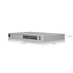 UBIQUITI USW-PRO-24-POE GIGABIT 24 PORT GIGABIT 400W POE + 2X10GB SFP UPLINK L3 YÖNETİLEBİLİR RACKMOUNT SWITCH