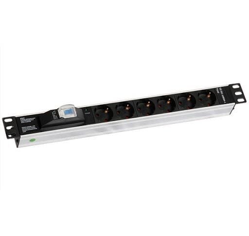 URANIUM 6 LI PDU 1U 1X16 SİGORTA 3X1.5MT KABLO ALÜMİNYUM RACKMOUNT GRUP PRİZ