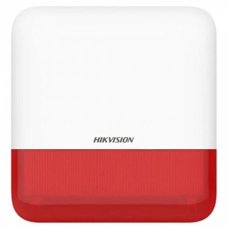 HIKVISION DS-PS1-E-WE 868MHZ 110DB DIŞ ORTAM IP65 KABLOSUZ SİREN KIRMIZI RENK