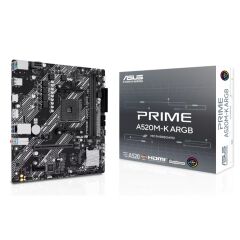 ASUS PRIME A520M-K ARGB DDR4 5100MHZ 1XHDMI 1XDP 1XM.2 USB2.0 MATX AM4 (AMD AM4 5000/4000 /3000 SERİLERİ İLE UYUMLU)