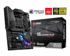 MSI MPG B550 GAMING PLUS DDR4 4400MHZ 1XHDMI 1XDP 2XM.2 USB 3.2 ATX AM4 (AMD AM4 5000/4000G/3000 SERİLERİ İLE UYUMLU)
