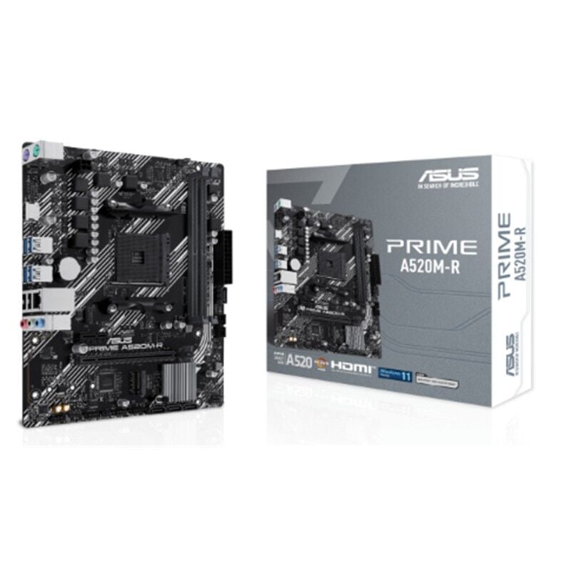 ASUS PRIME A520M-R DDR4 5100MHZ 1XHDMI 1XM.2 USB2.0 MATX AM4 (AMD AM4 5000/4000 /3000 SERİLERİ İLE UYUMLU)