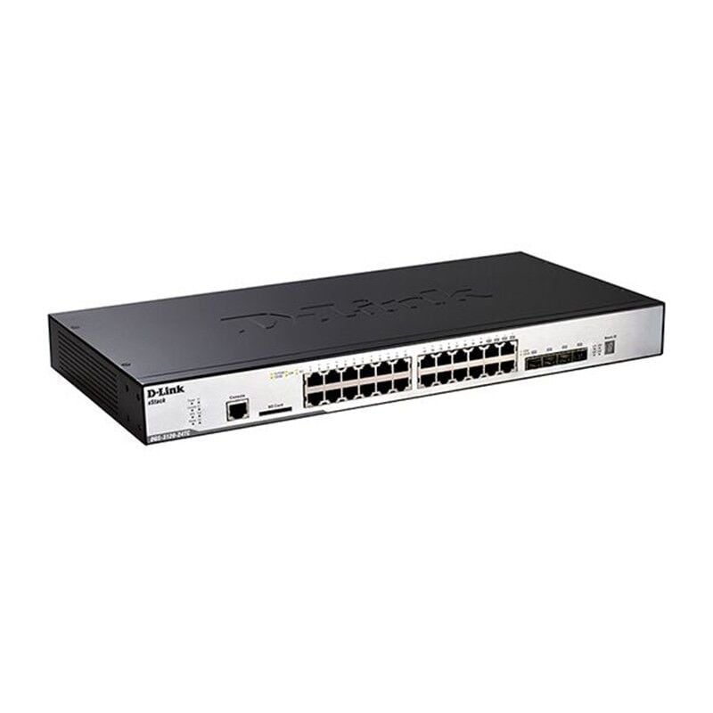 D-LINK DGS-3120-24TC 24 PORT GIGABIT + 4X1GB SFP/BAKIR COMBO L3 SWITCH